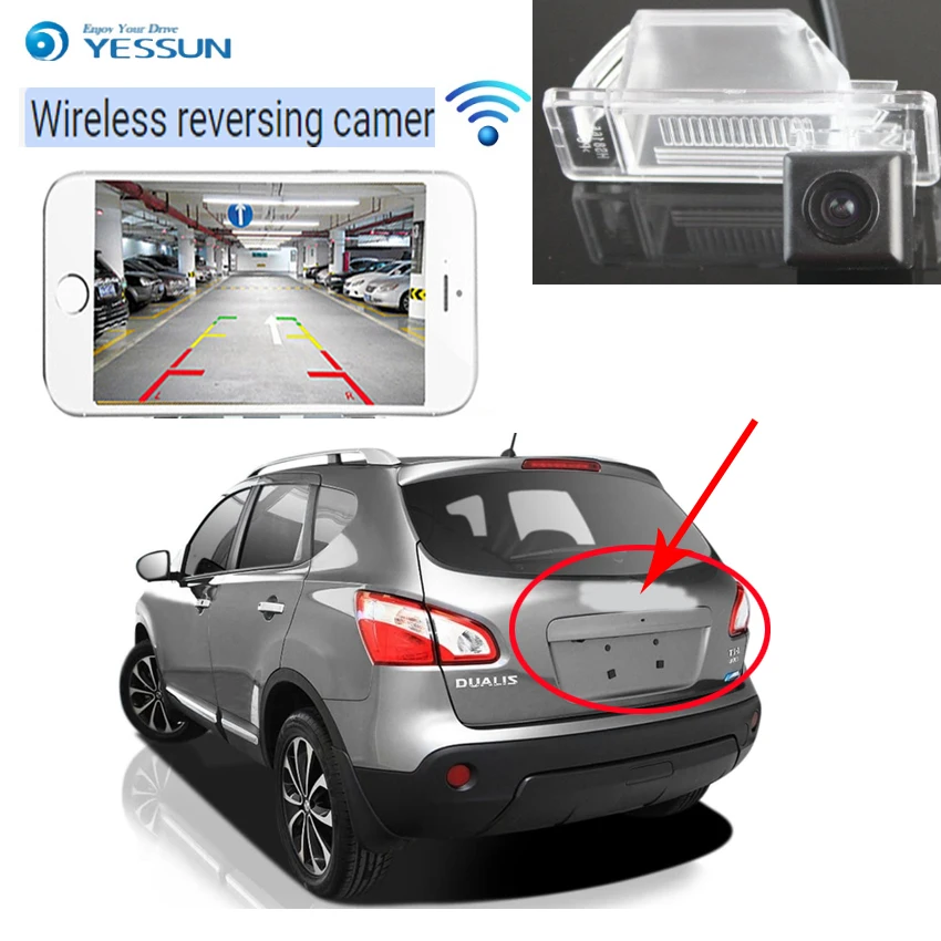 YESSUN For Nissan Qashqai  Juke Dualis 2007~2013 Reverse Camera Auto Wireless Rear View Camera Rear View Camera  Night Vision