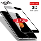Защитное 3d-стекло для iPhone 8, 7, 6, 6s Plus, 5, 5s, SE, X, XS, 11, 12 Pro Max, XR, 12 mini, 2 шт.