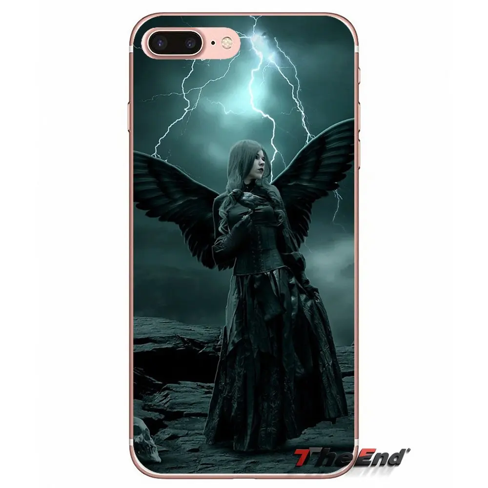 Прозрачный чехол из ТПУ с 3D художественным принтом ангелов для samsung Galaxy S2 S3 S4 S5 MINI