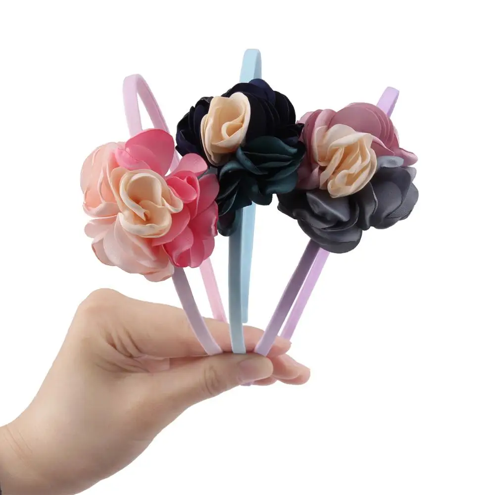 2021 Fashion Prom Party Colorful Flower Hair Accessories bands For GirlsHeadband |