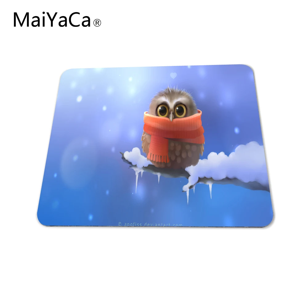 MaiYaCa милый мультфильм сова с коробкой упакованы Silon aming коврик для мыши 180x220x20мм |