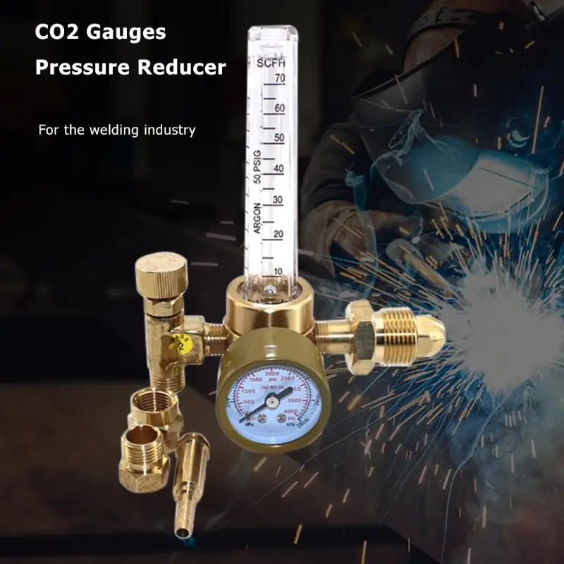 Углекислый газ CO2 манометры редуктор давления Аргон Расходомер регулятор клапан управления сварочный Регулятор Редуктор давления