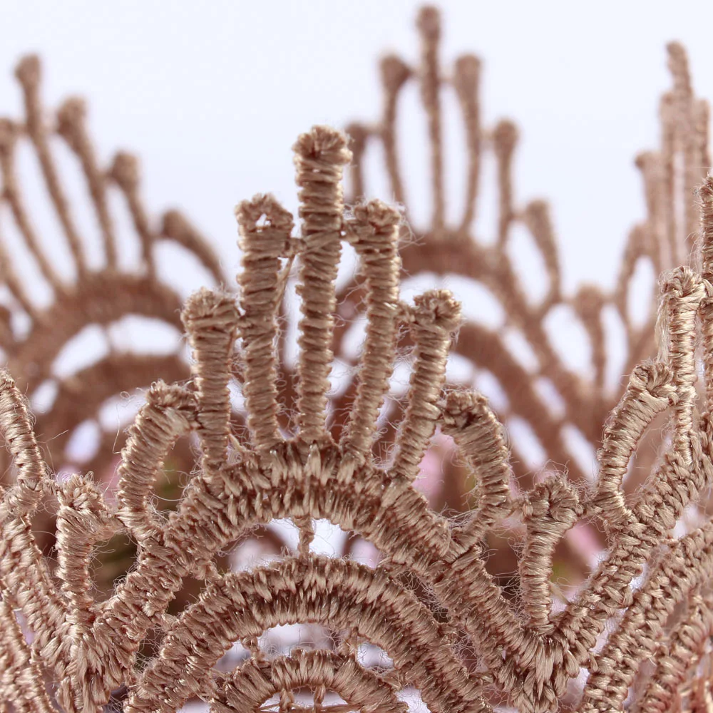 2018 Новая золотая корона с кружевом и розами на ободке для волос для девочек - миниатюрные фотоаксессуары.