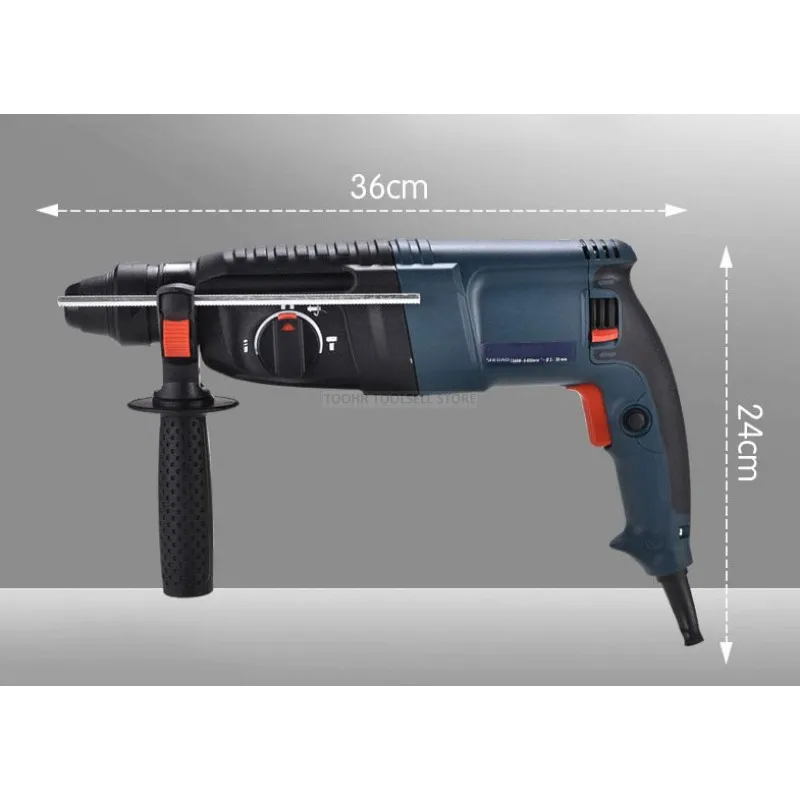 

220v 26mm three Functions Light Electric hammer Impact Drill Power Drill Electric Drill Household hardware hand toolbox
