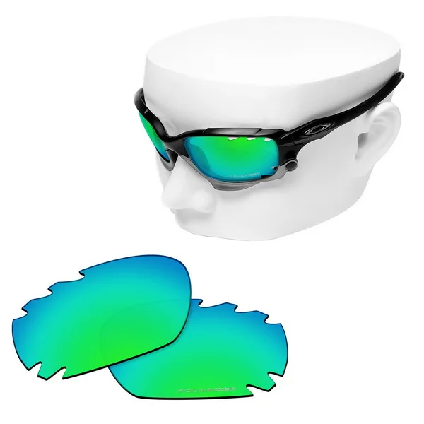 OOWLIT Анти-Царапины Сменные линзы для-Oakley Jawbone вентилируемый травления поляризованных солнцезащитных очков - Цвет линз: Green Mirror