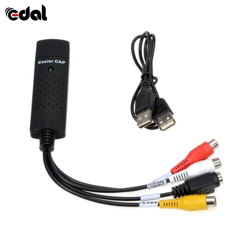 Универсальный USB 2 0 Easycap Аудио Видео DVD VHS записывающая карта конвертер ПК