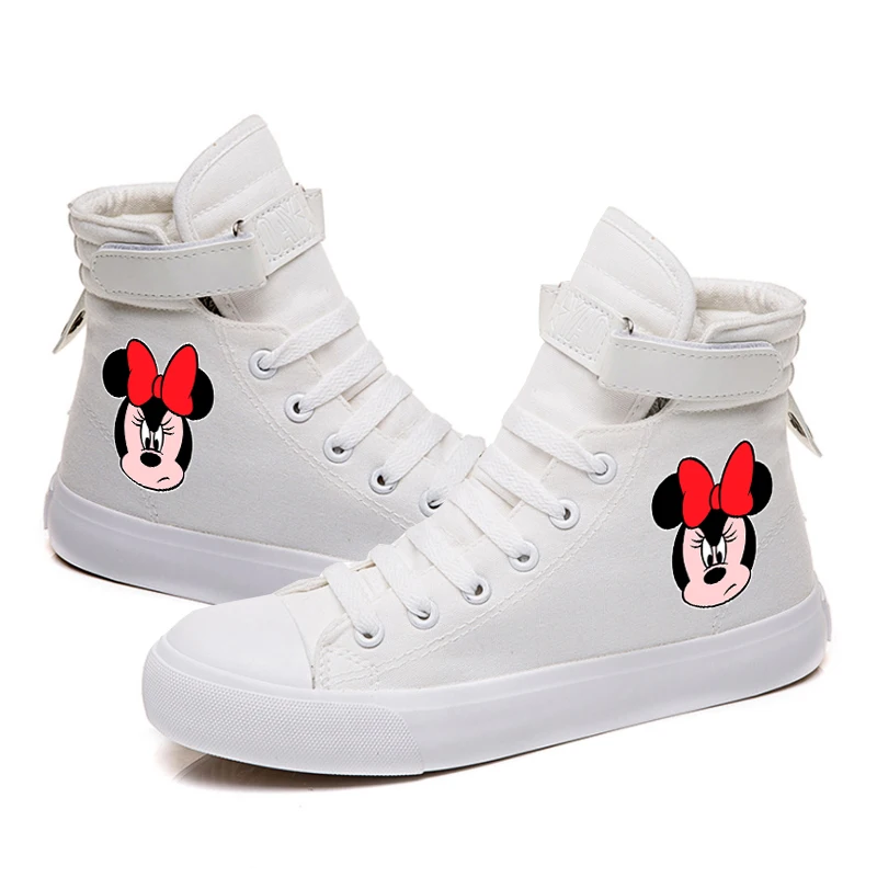 Женские кроссовки Mikey Mous для девочек; парусиновые кроссовки для подростков; повседневная обувь для девочек; кроссовки на шнуровке; Студенческая спортивная обувь
