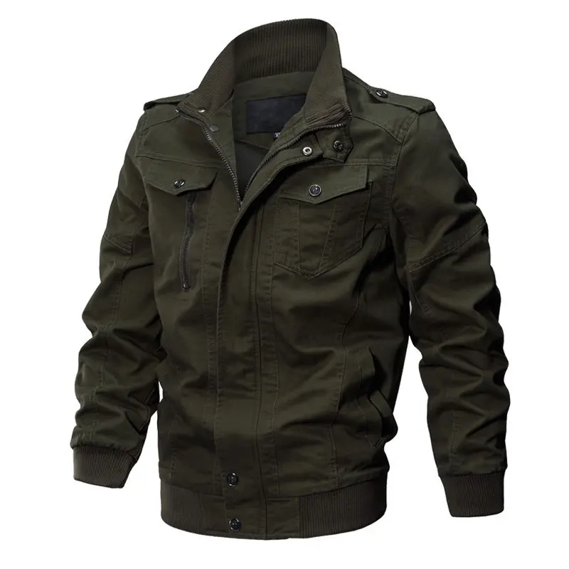 Men Military Pilot Jackets Bomber Cotton Coat Tactical Army Jacket Air Force Flight Dropshipping | Мужская одежда