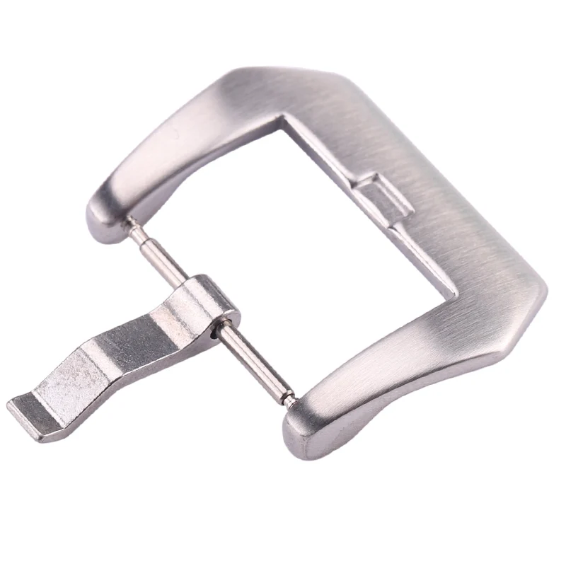 20mm 22mm 24mm Stainless Steel Watch Buckle Black Silver Solid Metal Watchband Strap Clasp Band Accessories For Panerai