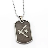hot game battlegrounds necklace tct team fashion beads chain necklaces metal alloy pendant men women fans gift jewelry
