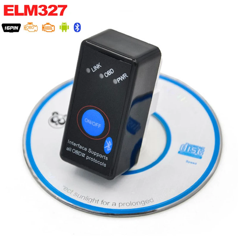 Smartech Bluetooth ELM327 V1.5 OBD2 OBD II может-автобус диагностический автомобилей сканер