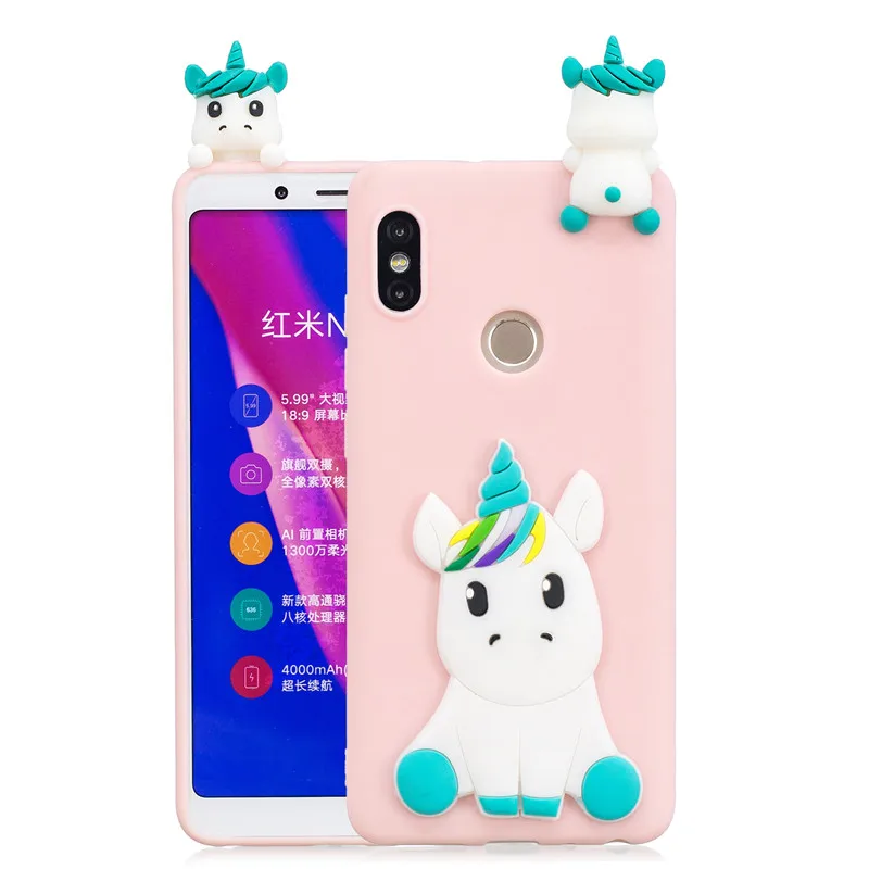 Мягкий чехол из ТПУ с 3D рисунком панды и единорога для Xiaomi Mi 9T A1 A2 Lite Redmi Note 7 6 5 Pro 4 4X