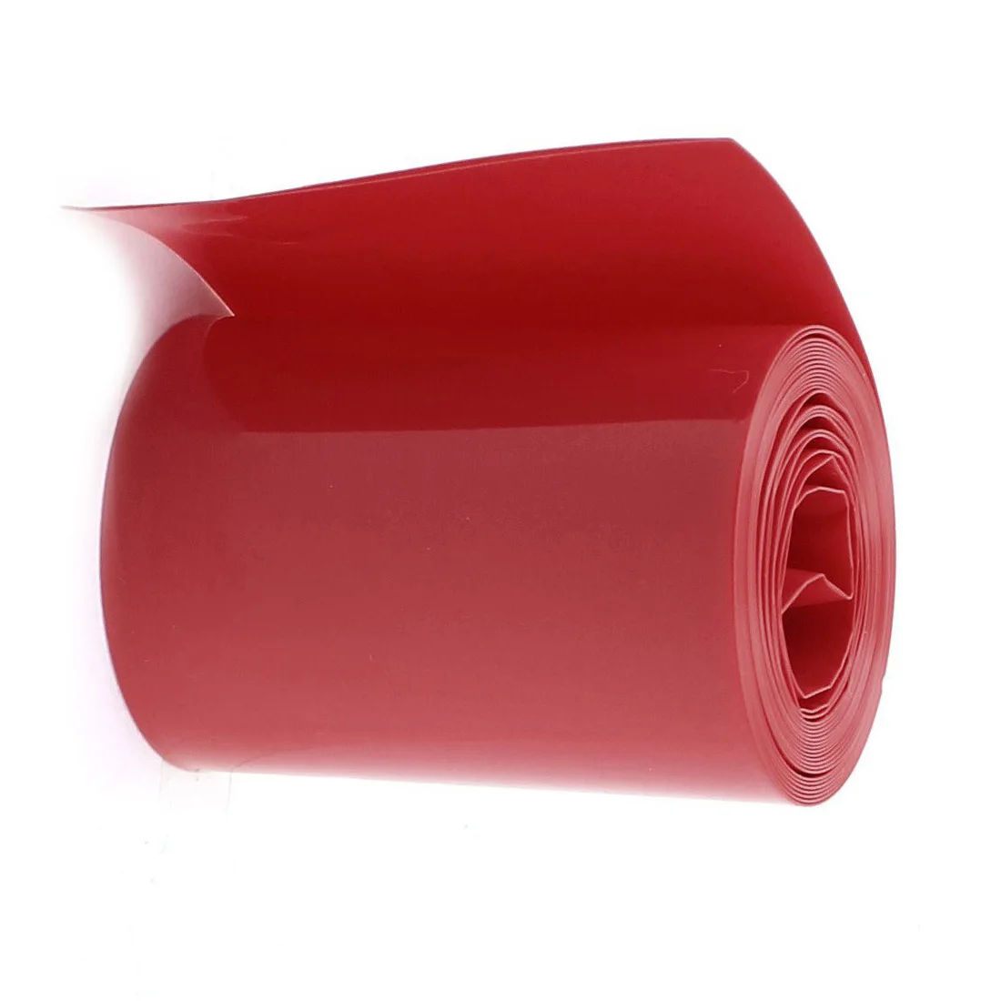 

2M 50mm Width PVC Heat Shrink Wrap Tube Red for 2 x 18650 Battery