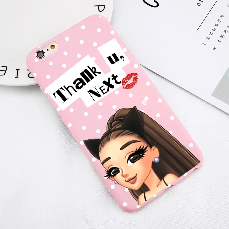 Чехол Ariana Grande Ag ciciber thank u, the next adoante из ТПУ для iPhone 4 5 6 7 8 plus x XR fundas Capa Cover - Цвет: --P