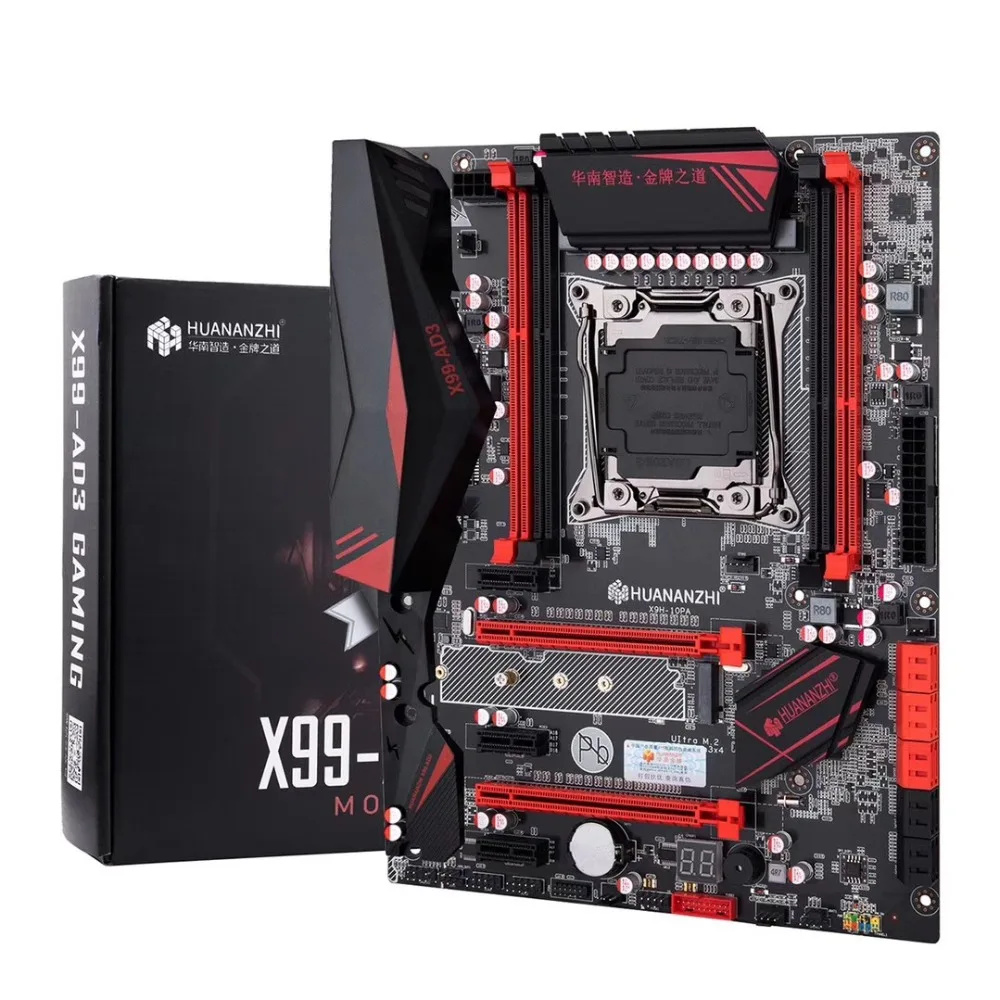 HUANANZHI X99 материнская плата с LGA2011-3 Ксеон E5 2678 V3 4 × 16 ГБ = от 64 Гб 1866 МГц DDR3 память ECC Reg с теплоотводом