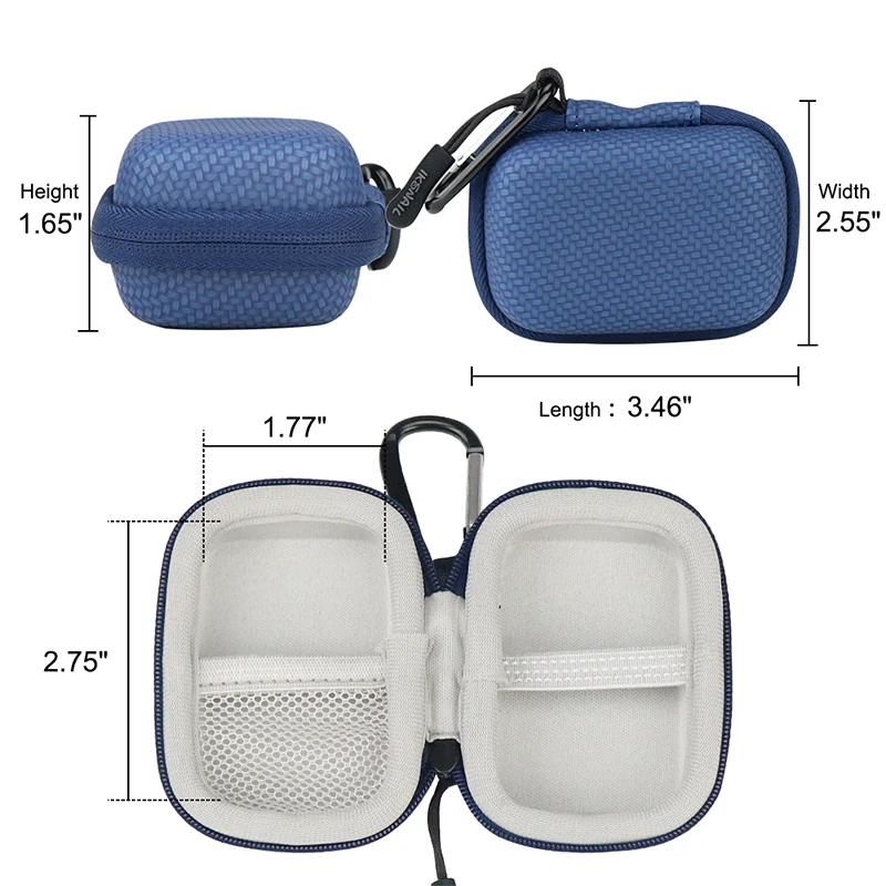 IKSNAIL Portable Mini Square Hard Storage Case Bag With Hook For Earphone Headphone Cables SD TF Cards Digital Box Cases | Электроника