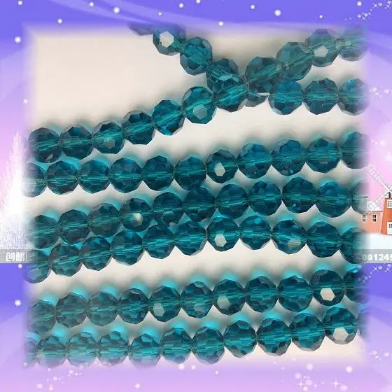 

Blue Zircon DIY Beads For Wedding Decoration Hanging ,Christmas Tree Pendant ,32 Faced Football Bead