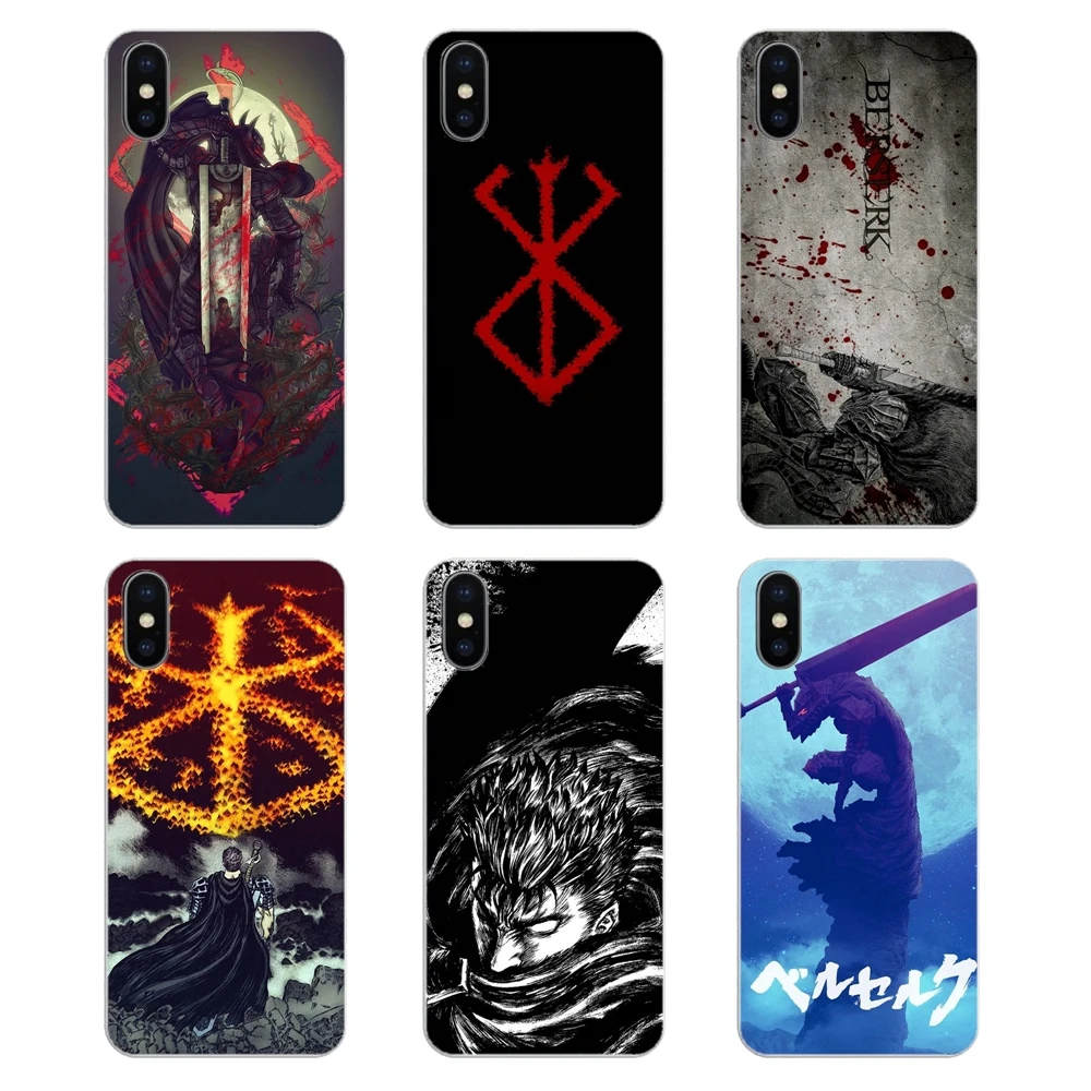 For LG G7 Q6 Q7 Q8 Q9 V30 X Power 2 3 OnePlus 3T 5T 6T Silicone Phone Shell Cover Japanese anime Berserk Art |