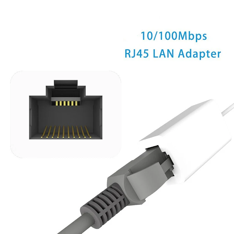 Allvcover для Lightning RJ45 Ethernet LAN проводной сетевой адаптер 100 Мбит/с кабель за рубежом
