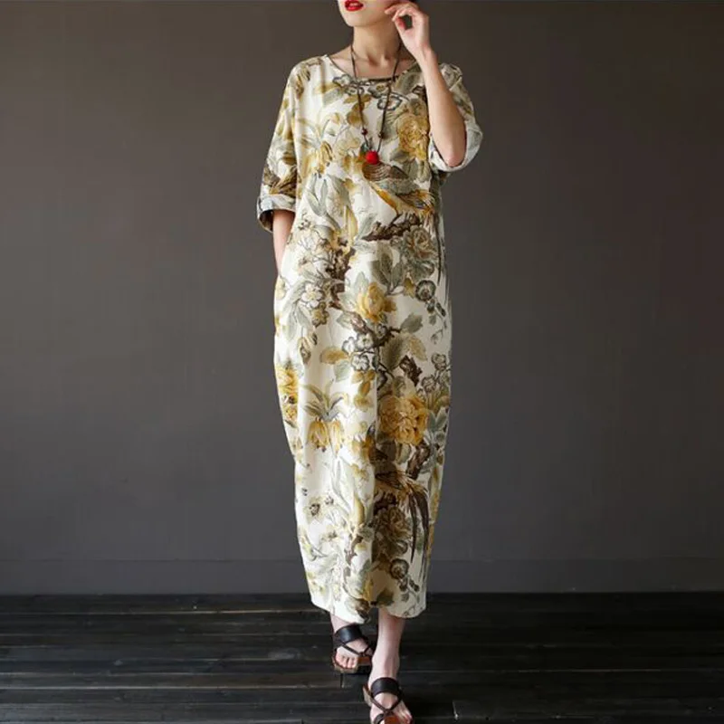 Женское летнее платье новинка 2017 Модные свободные повседневные женские платья