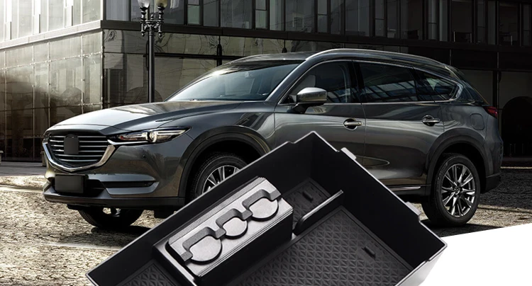 ZUNDUO, автомобильный центральный подлокотник для MAZDA CX-8 CX-9- CX8 CX9, аксессуары для интерьера, черный цвет