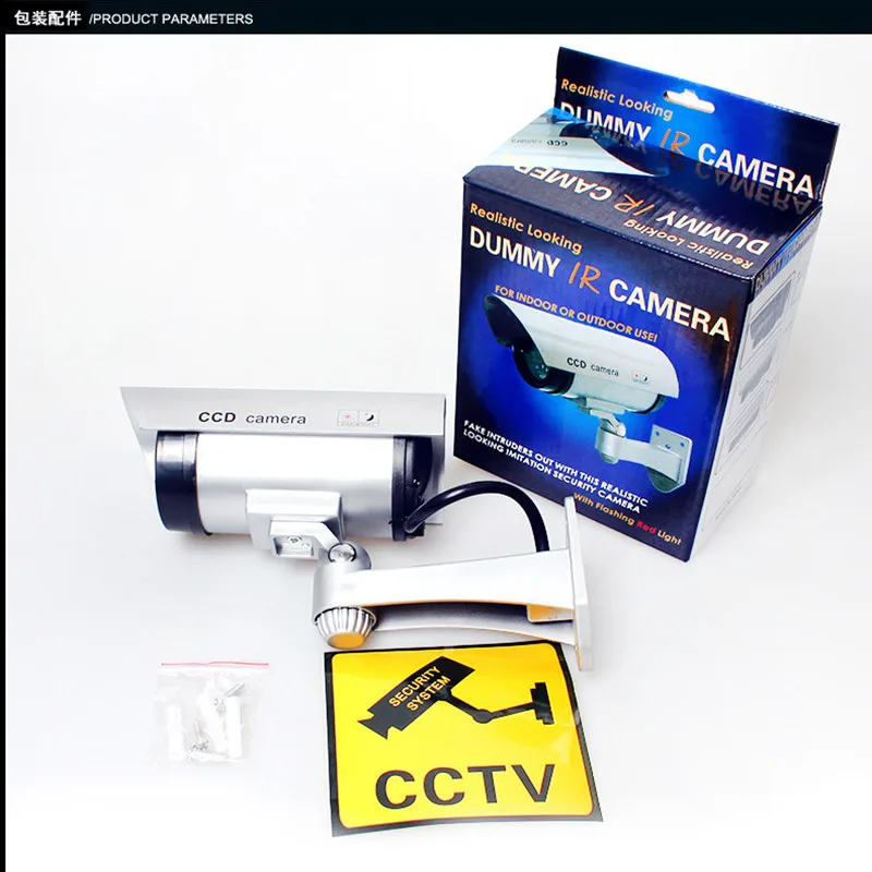 

Keeper Waterproof Dummy Fake CCTV Camera With Flashing LED For Outdoor or Indoor Realistic Looking fake Camera for Security