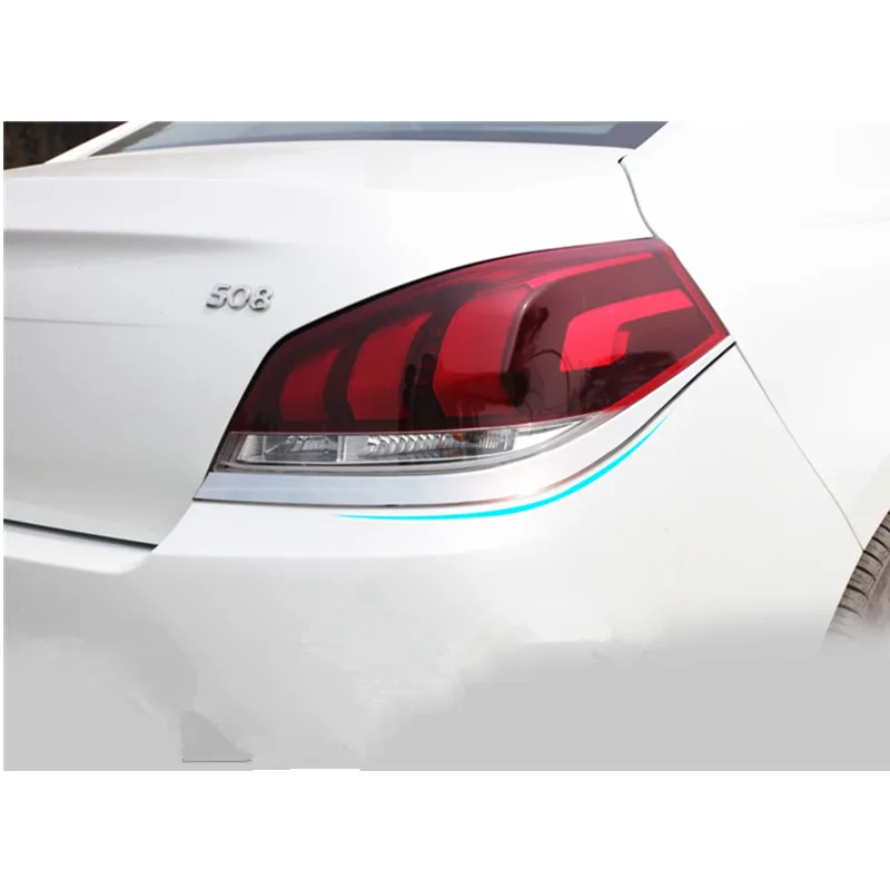 Хромированная накладка на задсветильник фару для Peugeot 508 2011 2012 2 шт. в комплекте|Хромирование| |