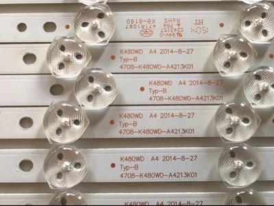 

10 шт./лот светодиодная подсветка для P hil ip s 48 дюймов TCL 48D8800 светодиодные полосы 4708-K480WD-A4213K11 4708-K480WD-A4213K01 K480WD
