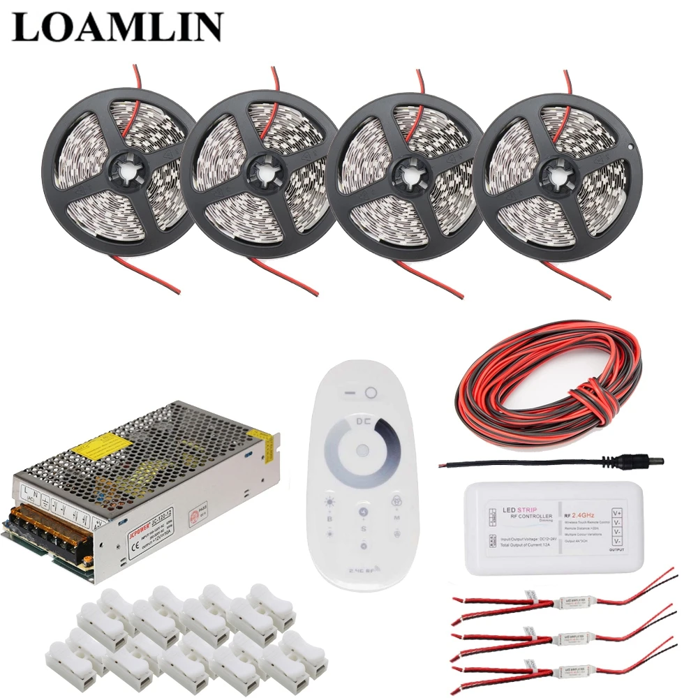 Светодиодная лента 5050SMD белый/теплый белый/синий/красный водонепроницаемый