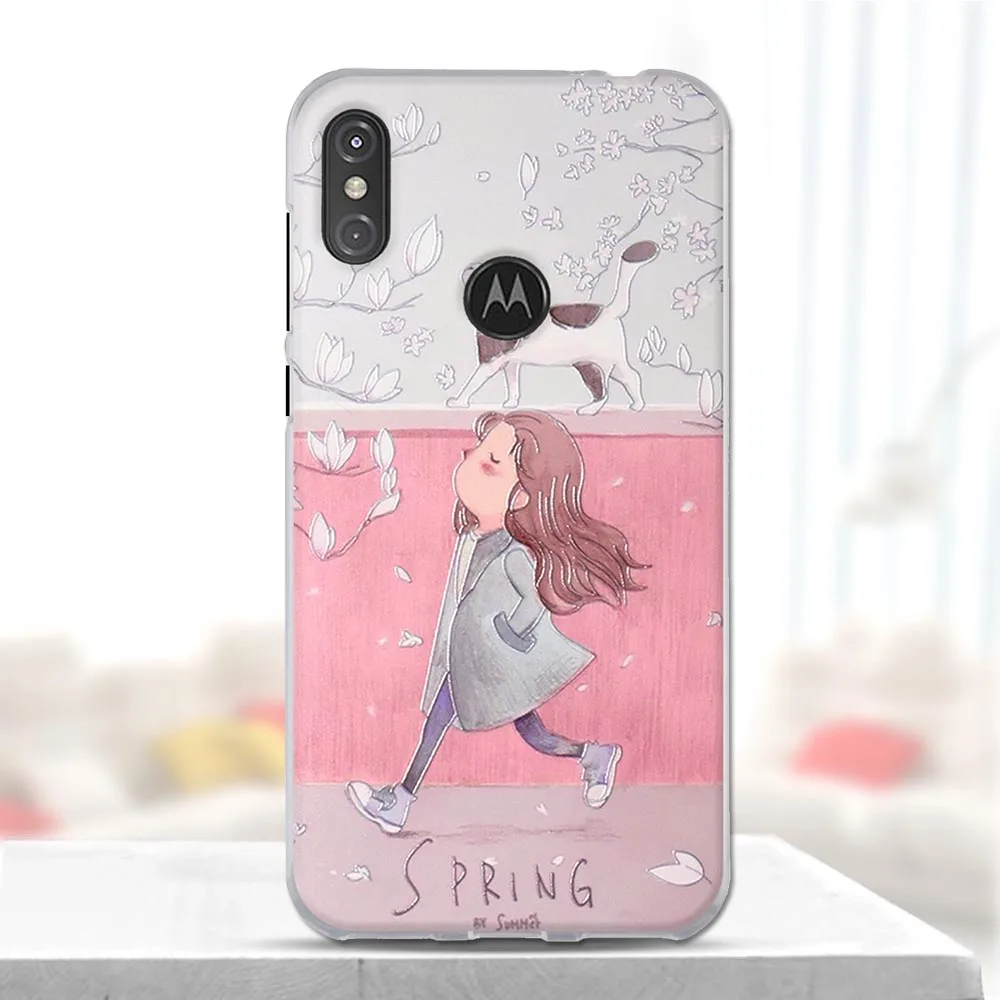 Чехол для телефона Motorola Moto P30 Note мягкий силиконовый чехол из ТПУ с изображением