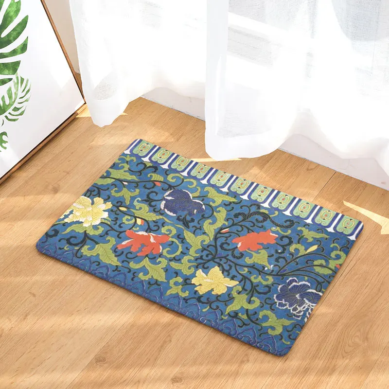 Monily вход Водонепроницаемый Открытый коврик мультфильм цветок растение кухня