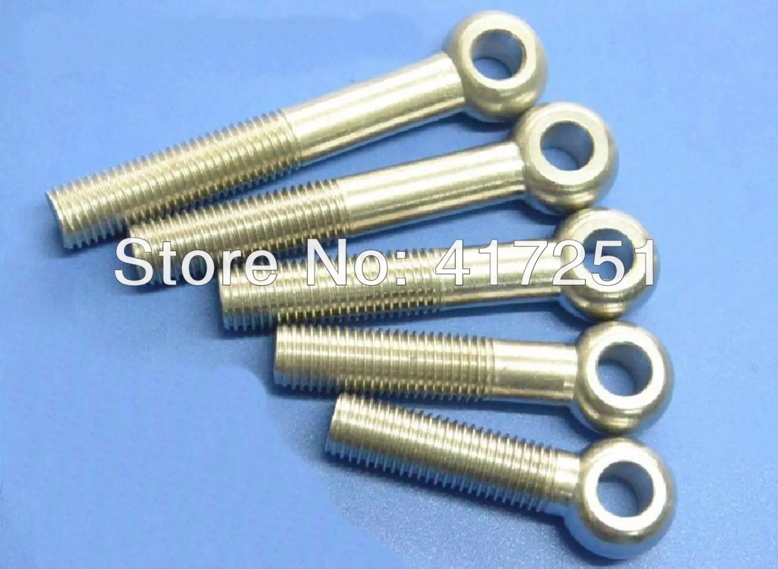 

100 pieces Metric M10*100 mm 201 Stainless steel eyelet bolt Fasteners