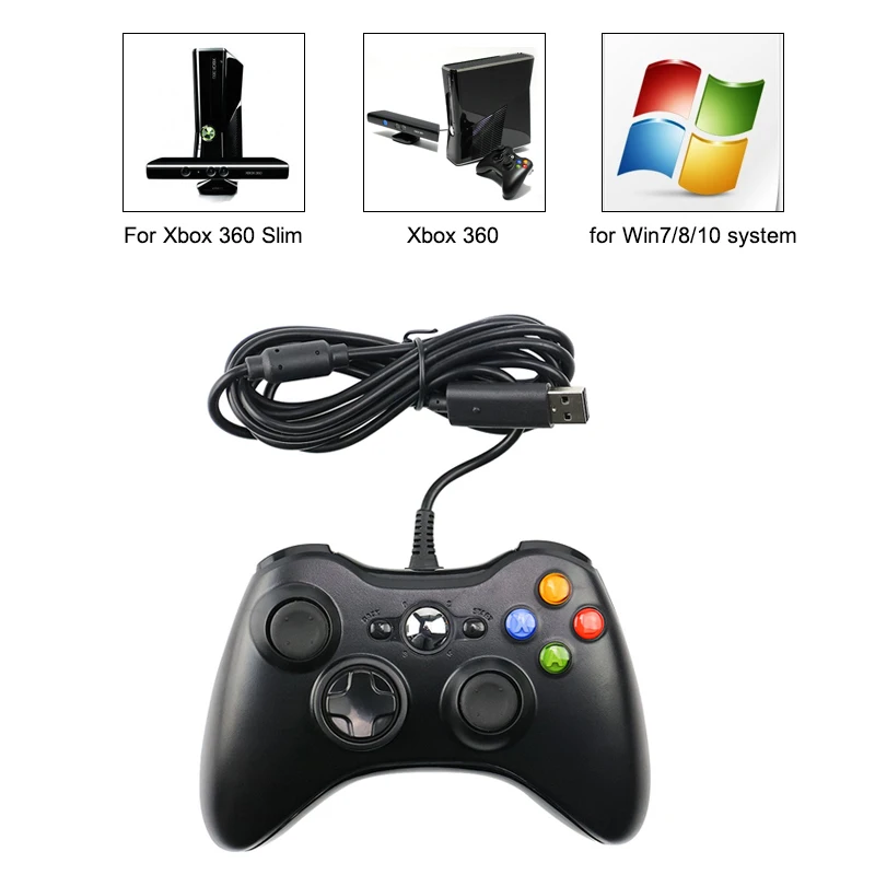 Проводной джойстик для Xbox 360 игровой контроллер геймпад|Геймпады| |