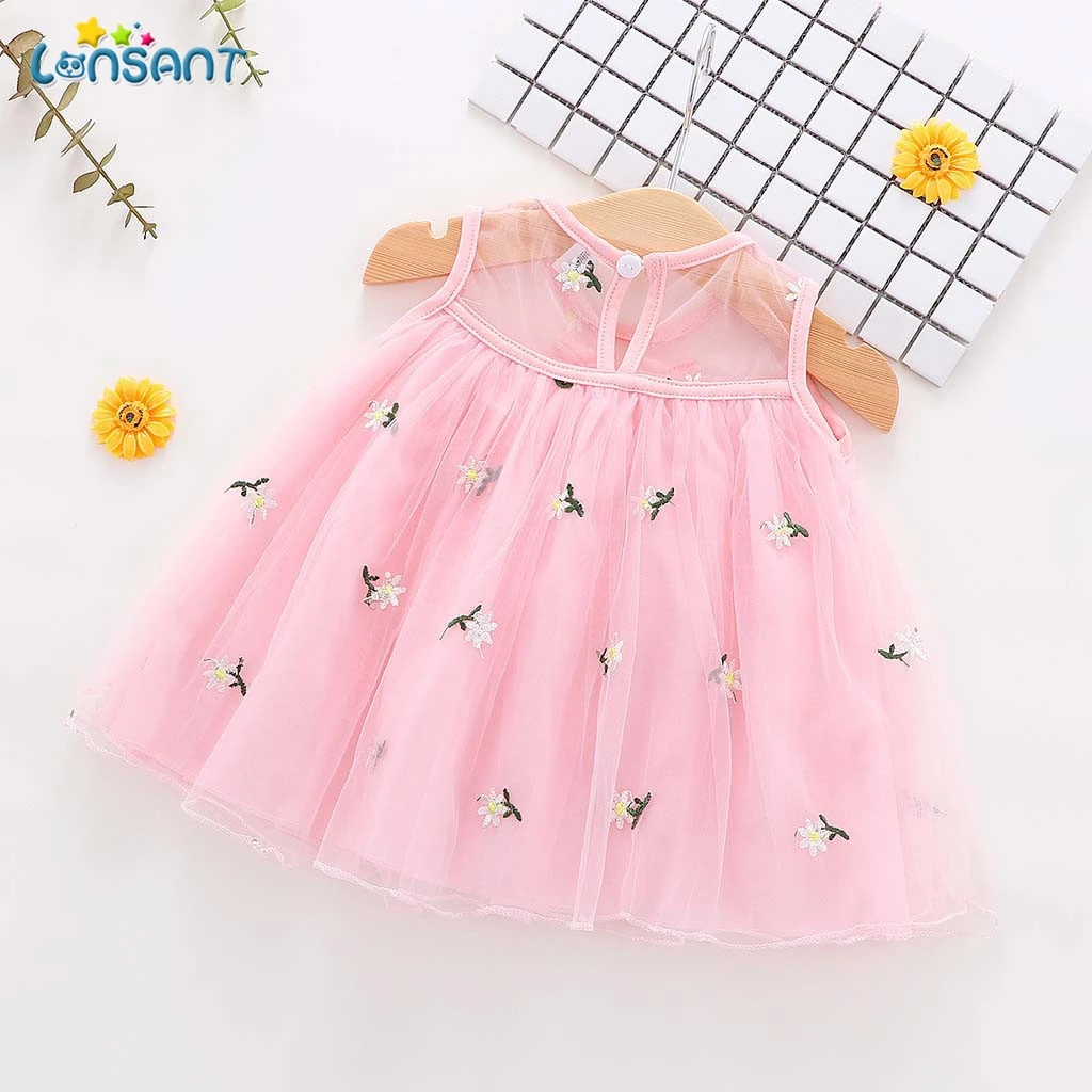 Летние платья для девочек новинка 2019 детская одежда простая Милая вышитая
