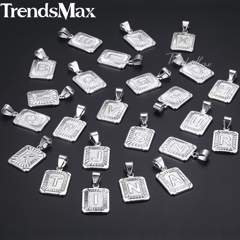 Trendsmax A-Z 26 подвески-буквы 585 розовое золото Подвески из серебра для женщин мужчин