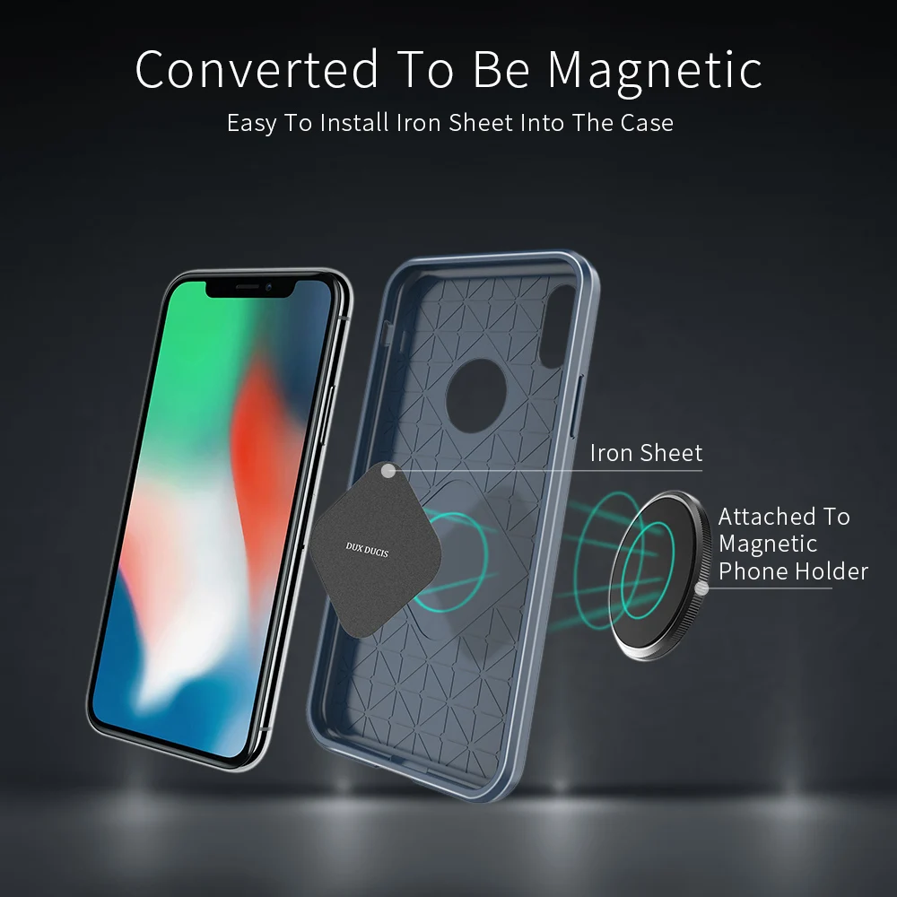 DUX DUCIS Магнитный чехол для iPhone х iPhoneX мягкий силиконовый принципиально Магнит