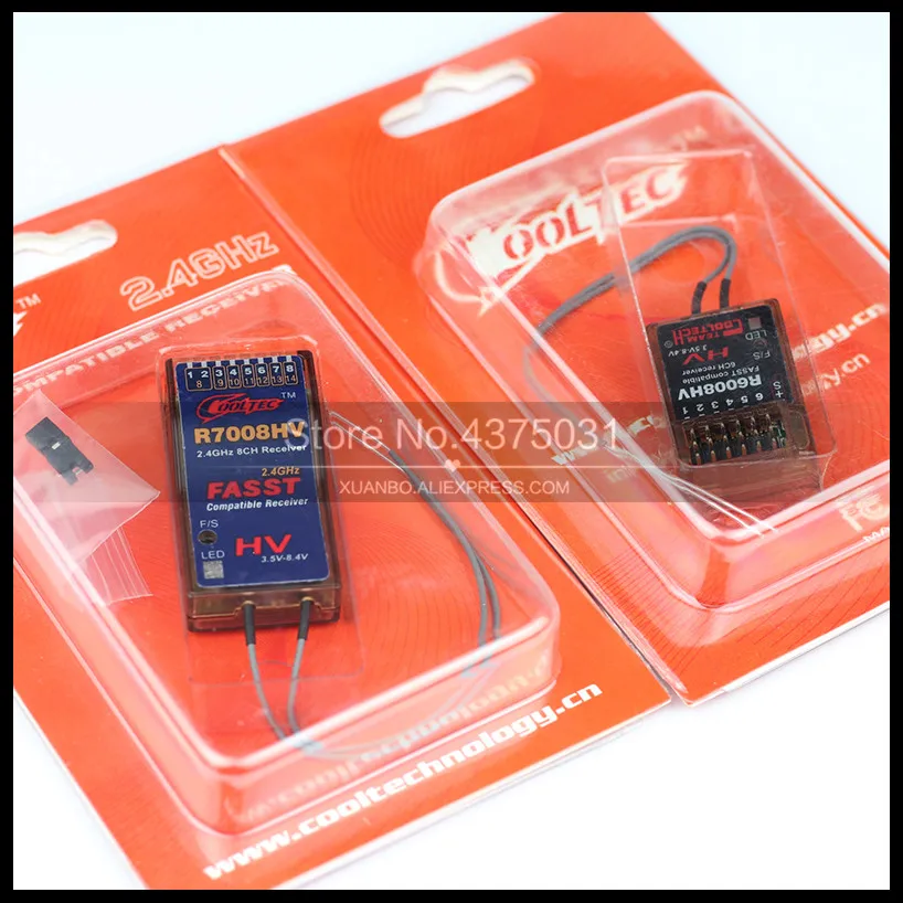 Cooltech 2 4G 6 канальный R6008HV 8CH 13CH R7008HV ресивер совместим с FUTABA FASST ресивером для 6EX 7C TM 7 8