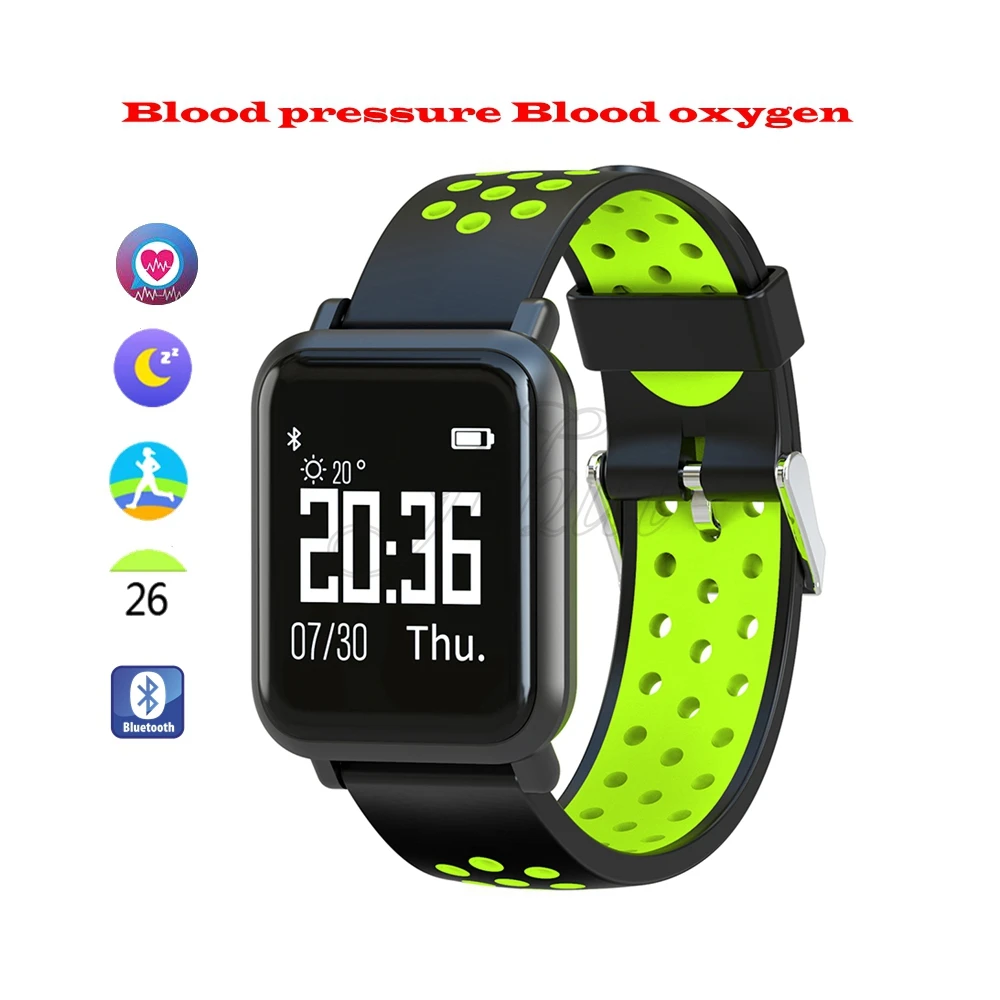 New smart watch IP68 Waterproof BT4.0 real-time heart rate monitor Blood pressure Running multi-sport model For Xiaomi Huawei |