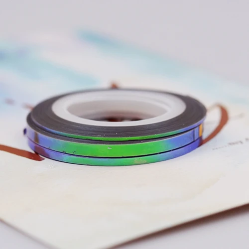 3 rolls light purple 3 шт/6 шт ногтей чередование ленты линии наклейки Конфета "Русалка" цветной дизайн клей ногтей Переводные картинки в рулонах для инструменты для маникюра «сделай сам» - Цвет: 3 rolls light purple