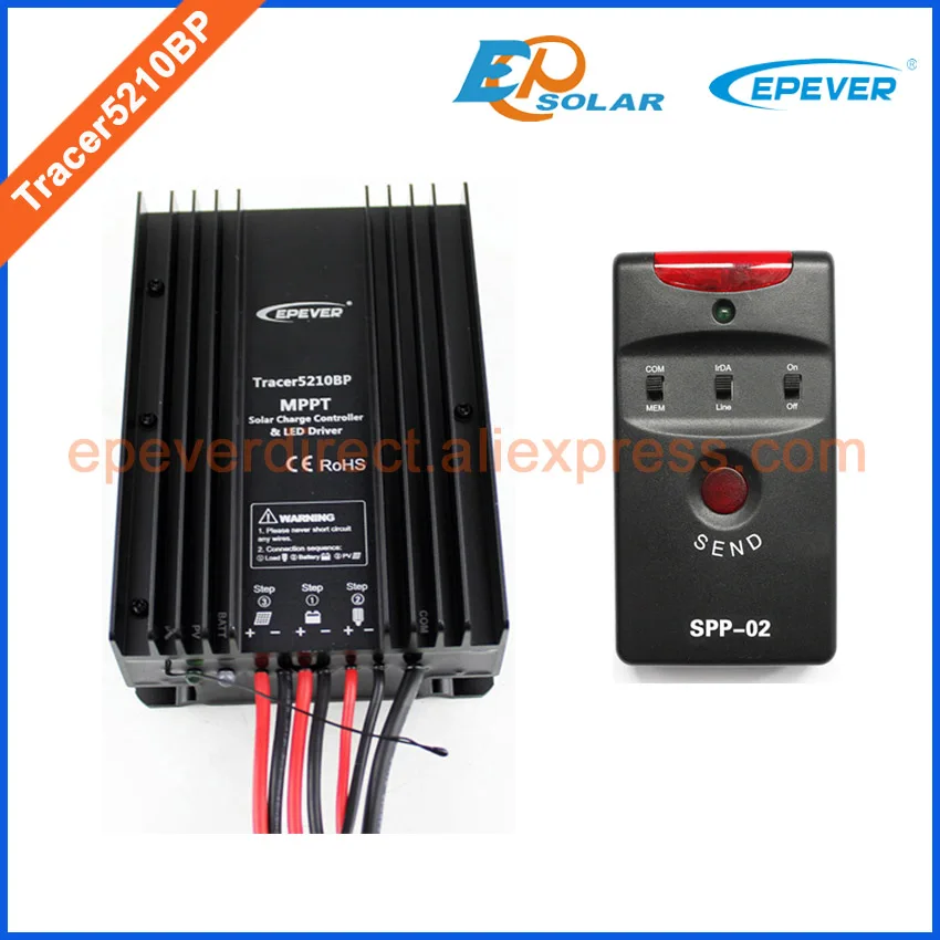 EPEVER Зарядка батареи Солнечный контроллер Tracer5210BP + ПК USB кабель подключения