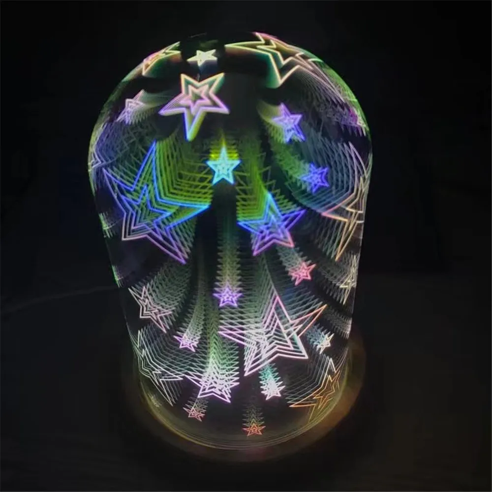 Светодиодный светильник с зарядкой от usb, с красочными 3D волшебными звездами, игрушка, креативный подарок на день рождения, светильник, подарок для подруги# дропшиппинг