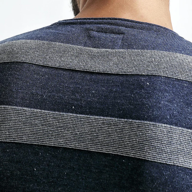 SIMWOOD свитер Для мужчин 2019 Весна Новые Slim Fit полосатые трикотажные свитера мужской