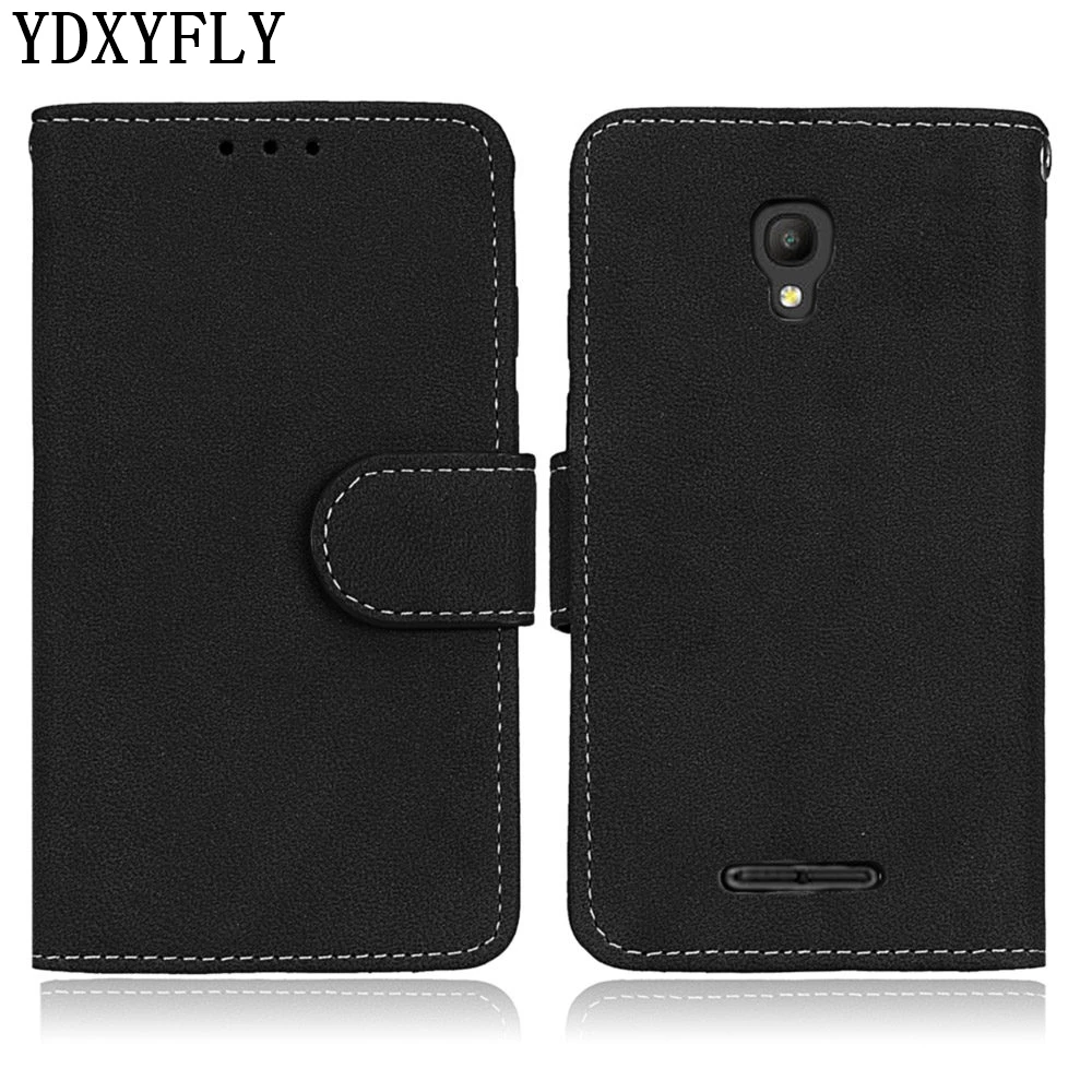 Многофункциональный 3 карты матовый чехол для Alcatel Pixi (4.0) (4.5) кошелек кожаный 4 (5.0)