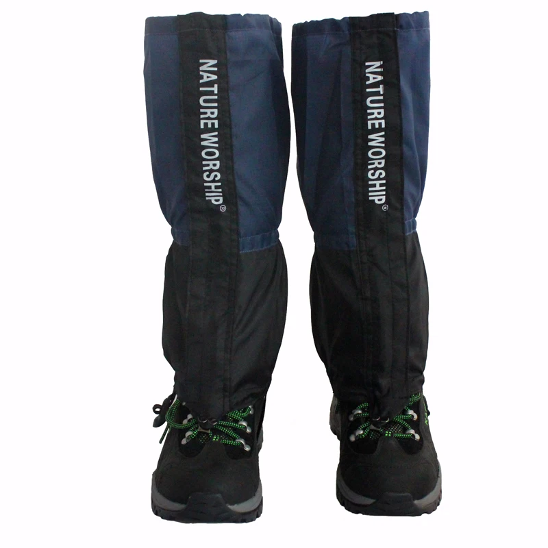 

Natrure woship 1 Pair Waterproof Outdoor Hiking Walking Climbing Hunting Snow Legging Gaiters ski gaiters BLUE RED gaiters