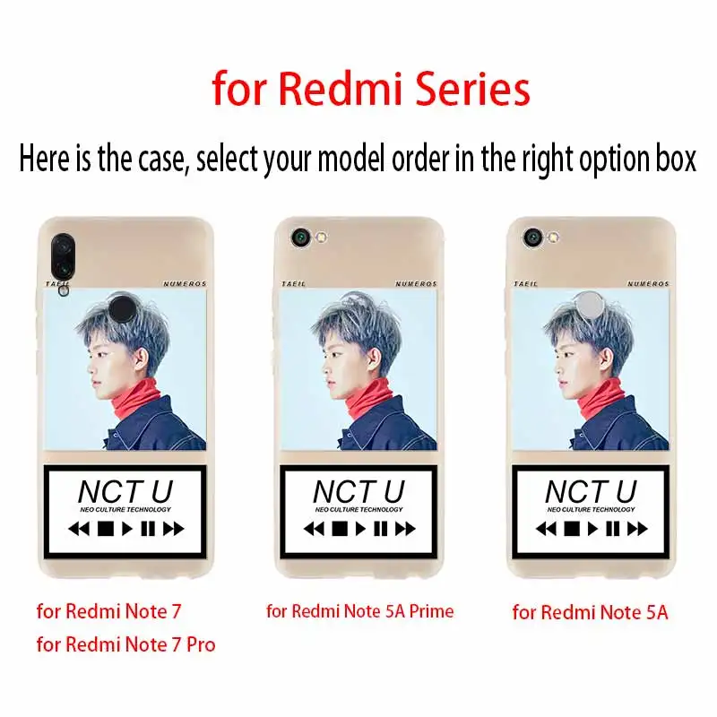 Мягкий чехол lockscreen taeil nct для Xiaomi Redmi Note 10 9 8 7 6 5 Pro Max 10S 9S 9T 8T 4G|Бамперы| |