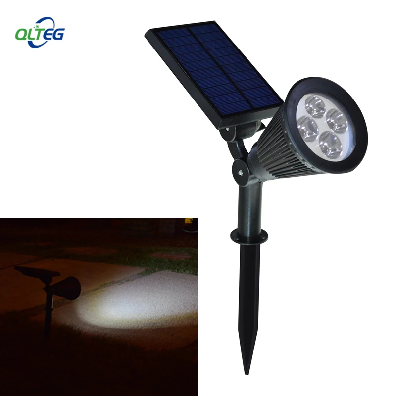 Светодиодная уличная лампа на солнечной батарее Точечный светильник для сада