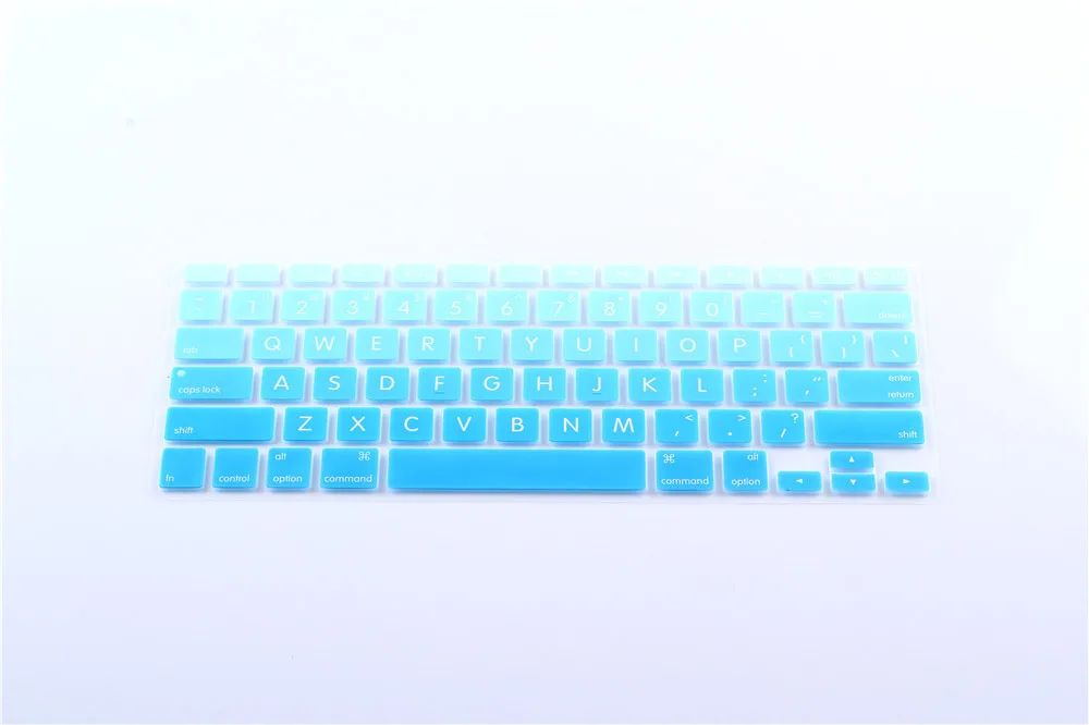 Силиконовый градиентный Радужный чехол для клавиатуры США Защитная пленка Apple Mac