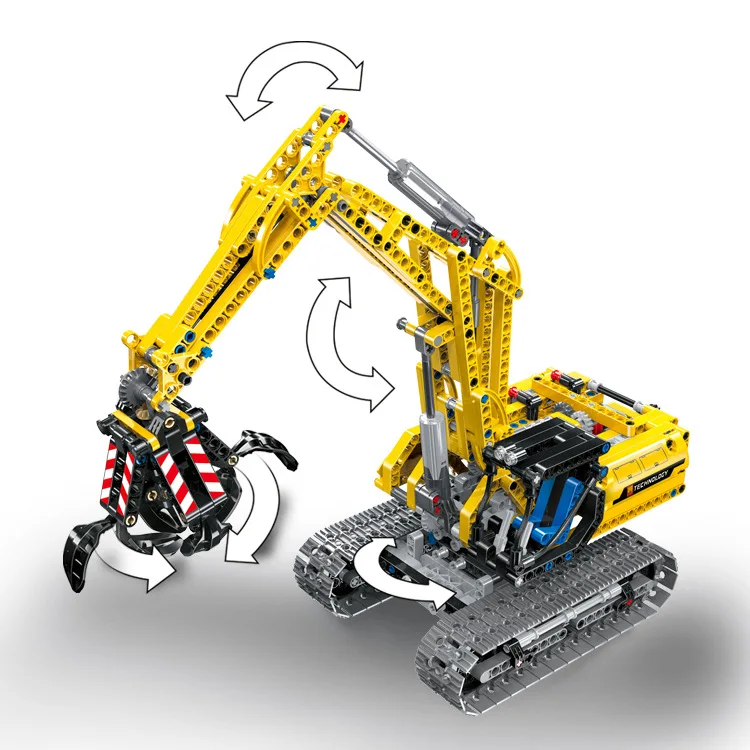 Technic 2 в 1 экскаватор городской серии строительные блоки набор кирпичи