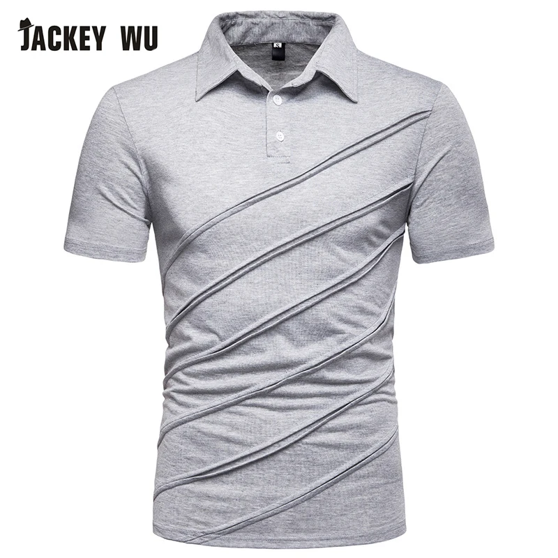 JACKEYWU мужские Поло рубашка для мужчин лето 2019 г. мода раза футболки с короткими