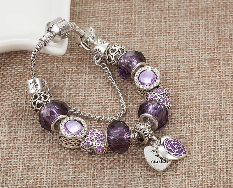 VIOVIA новые винтажные ювелирные изделия в форме сердца браслеты для женщин